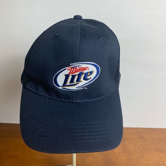 miller lite Other - Miller lite baseball cap navy blue mesh adjustable